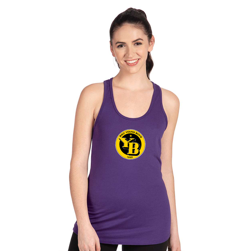 Women's Young Boys Soccer Next Level Ideal Racerback Tank